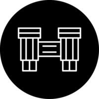 Binoculars for Distant View Circle Inverted vector
