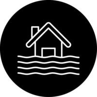 Flash Flood Emergency Response Circle Inverted vector