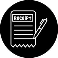 Official Rent Payment Receipt Circle Inverted vector