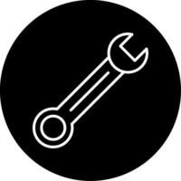 Adjustable Site Wrench Circle Inverted vector