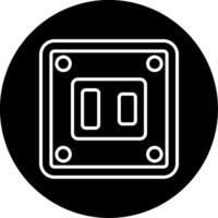 Type A American Flat Socket Circle Inverted vector