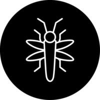Sparkling Lightning Bug Circle Inverted vector