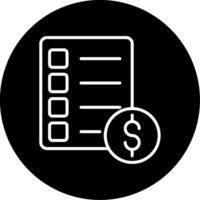 Upcoming Payment Notification Circle Inverted vector
