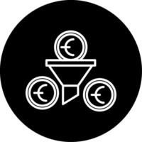 Optimized Sales Pipeline Management Circle Inverted vector