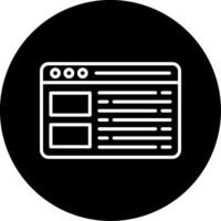 Creative Portfolio Website Icon Circle Inverted vector