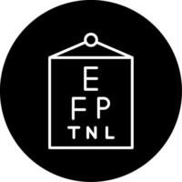 Vision Eye Testing Chart Circle Inverted vector