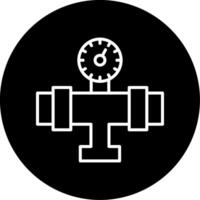 Quality Control Inspection Icon Circle Inverted vector
