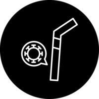 Stop Non Biodegradable Waste Symbol Circle Inverted vector