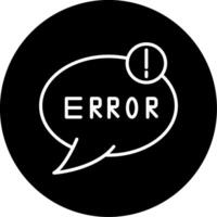 System Error Detected Alert Circle Inverted vector