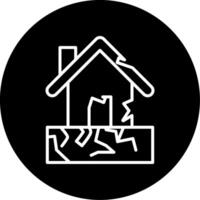 Aftermath Support for Earthquake Victims Circle Inverted vector