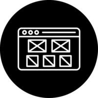 Navigational Menu Design Component Circle Inverted vector