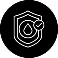 Access to Safe Drinking Water Circle Inverted vector