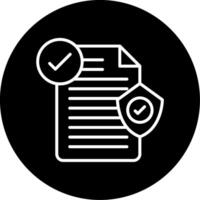 Legal Insurance Policy Overview Badge Circle Inverted vector