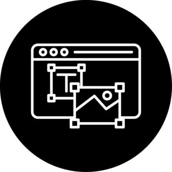 seo optimizado sitio web estructura circulo invertido vector