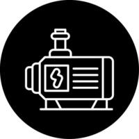Manual Water Pump for Remote Areas Circle Inverted vector