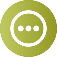 More menu Gradient Circle Icon Design vector