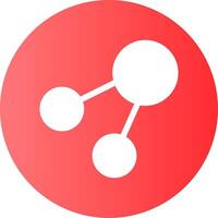 Share Face Gradient Circle Icon vector