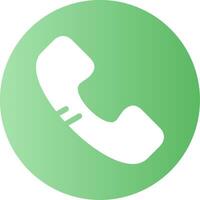 Phone Face Gradient Circle Icon vector