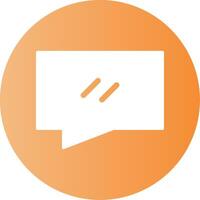 Chat Face Gradient Circle Icon vector