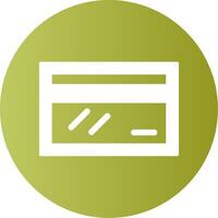 Credit Card Face Gradient Circle Icon vector