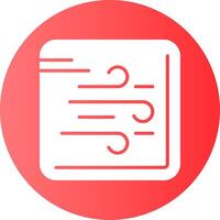 Wind Gradient Circle Icon vector