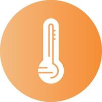 Thermometer Gradient Circle Icon vector