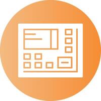 ATM Gradient Circle Icon vector