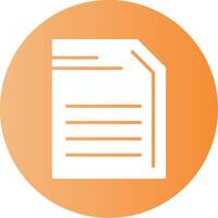 Document Gradient Circle Icon vector