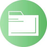 Folder Gradient Circle Icon vector