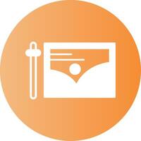 Edit Gradient Circle Icon vector