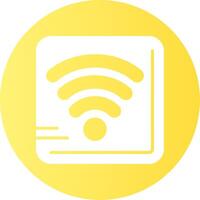 Wi-Fi Gradient Circle Icon vector