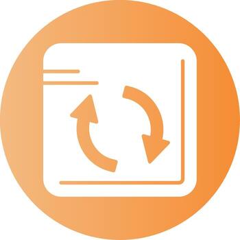 Refresh Gradient Circle Icon vector