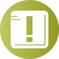 Exclamation mark Gradient Circle Icon vector