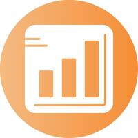 Signal strength Gradient Circle Icon vector
