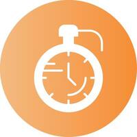 Stopwatch Gradient Circle Icon vector
