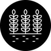 Agricultural Crops Needing Irrigation Circle Inverted vector