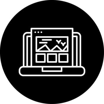 Full Stack Web Development Studio Circle Inverted vector