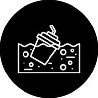 Educate and Act Straw Free Message Circle Inverted vector