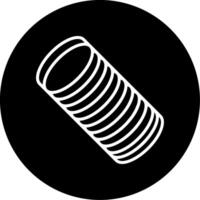 Uncut Bulk Steel Material Circle Inverted vector