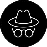 Private Detective in Disguise Circle Inverted vector
