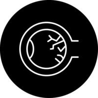 Human Eye Diagnostic Imaging Circle Inverted vector