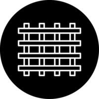 Chain Link Steel Fence Section Circle Inverted vector