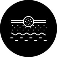 Foaming Cleanser Texture Icon Circle Inverted vector