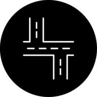 Road Path Navigation Circle Inverted vector