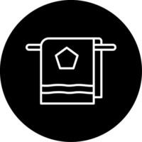 Absorbent Face Towel Circle Inverted vector