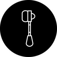 Neurological Reflex Hammer Tool Circle Inverted vector