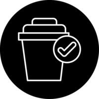 Clean Future Without Straws Emblem Circle Inverted vector