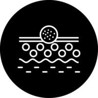Protective SPF Sunscreen Shield Circle Inverted vector