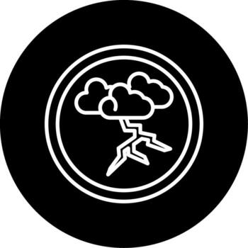 Repeated Thunderstrike Forecast Circle Inverted vector