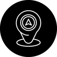 Placeholder Direction Marker Circle Inverted vector